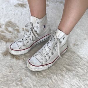 Converse high top white